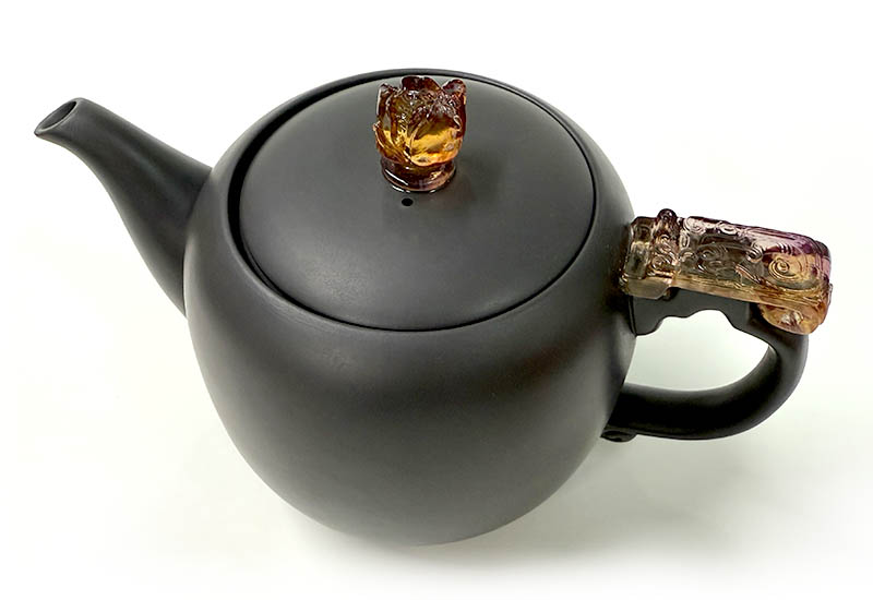 大夾碳黑陶壺組